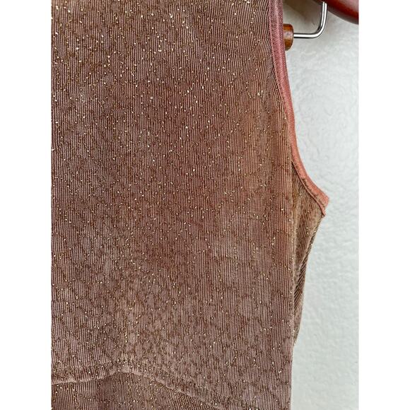 Vintage Womens Dress Sz S Forest Fairy Sparkle Glitter Stretchy Holiday Boho - Picture 4 of 14